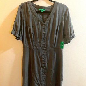 NWT  Dip brand, size L, sundress, olive colored